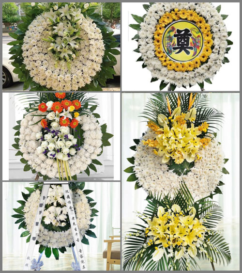 山东莱芜莱城区寨里镇前枯河村花圈速递